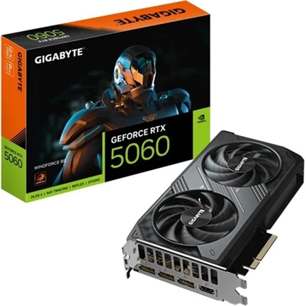 Gigabyte GeForce RTX 5060 Windforce 8GB GDDR7 videokártya