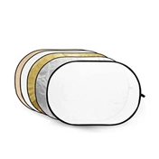 Godox 5-in-1 Gold, Silver, Soft Gold, White, Transparent Reflector disc - 60x90cm (RFT-06)