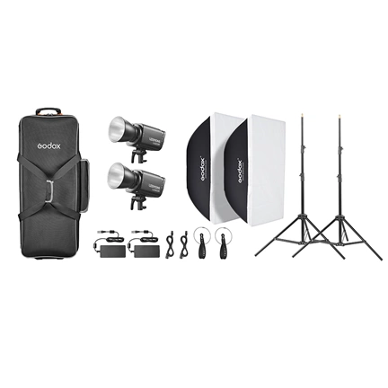 Godox Litemons LA300R K2 RGB LED Video Light 2 light kit (Black)