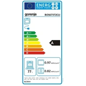 Gorenje BOS67372CLI beépíthető sütő