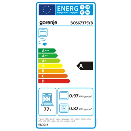 Gorenje BOS6737SYB beépíthető sütő