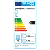 Gorenje BPSA6747A08BGWI beépíthető sütő