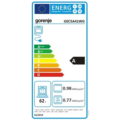 Gorenje GEC5A41WG elektromos tűzhely