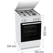 Gorenje GG5A14WJ gáztűzhely