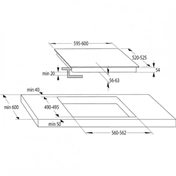 Gorenje GI6421SYB beépíthető indukciós főzőlap
