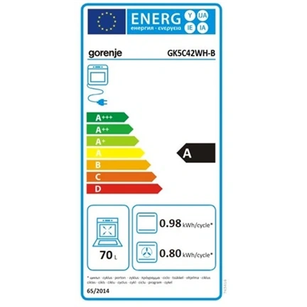 Gorenje GK5C42WH-B kombinált tűzhely