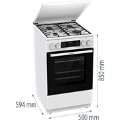 Gorenje GK5C64WH kombinált tűzhely