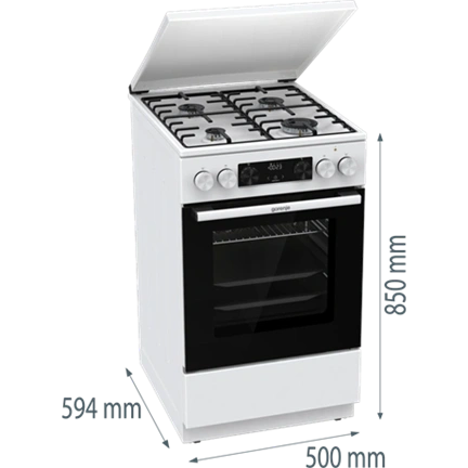 Gorenje GK5C64WH kombinált tűzhely