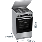 Gorenje GKS5C71XF kombinált tűzhely