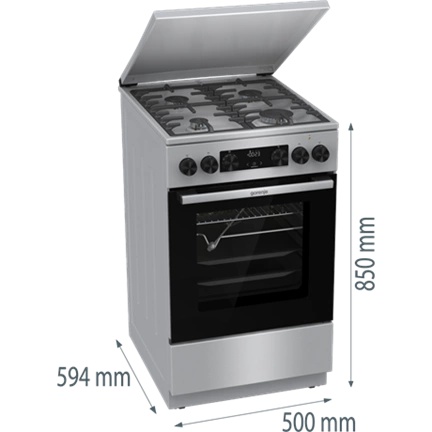 Gorenje GKS5C71XF kombinált tűzhely