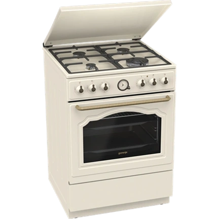 Gorenje GKS6C71CLI kombinált tűzhely, rusztikus