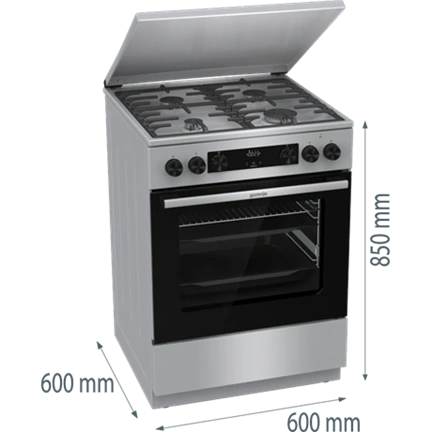 Gorenje GKS6C71XF kombinált tűzhely