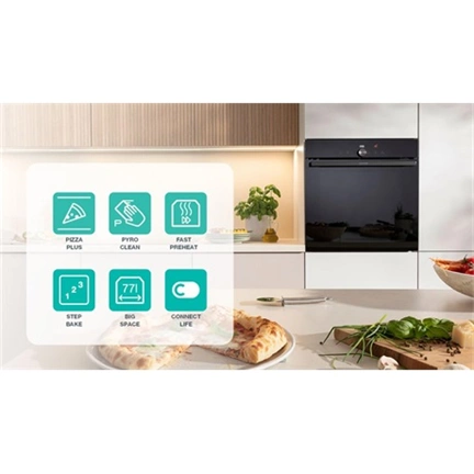Gorenje GO66E Pizza beépíthető sütő pizza fukcióval 350°C