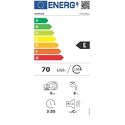 Gorenje GV520E15 beépíthető mosogatógép