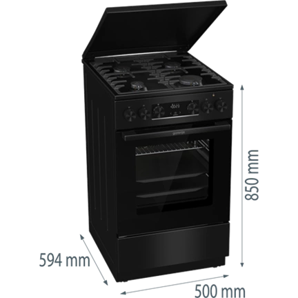 Gorenje MEKS5141BM kombinált tűzhely