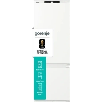 Gorenje NRKI619D61WFE beépíthető kombinált hűtőszekrény
