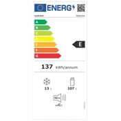 Gorenje RB492PW egyajtós hűtő fagyasztóval