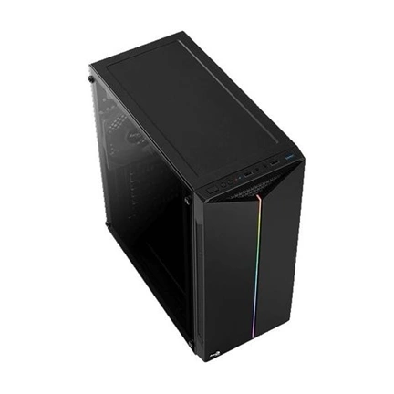 HÁZ Aerocool SPLIT RGB Midi-Tower - Fekete Ablakos