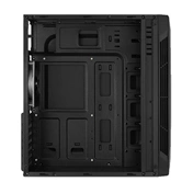 HÁZ Aerocool SPLIT RGB Midi-Tower - Fekete Ablakos
