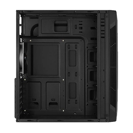 HÁZ Aerocool SPLIT RGB Midi-Tower - Fekete Ablakos
