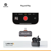 HOLLYLAND LARK M2S COMBO Vezeték Nélküli Mikrofon Szürke