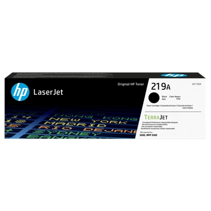 HP Toner (219A) W2190A fekete 1300/oldal 3302/3202