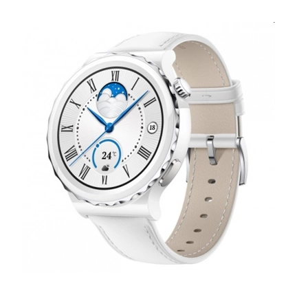 HUAWEI Watch GT 3 Pro 43mm fehér bőr