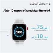 Huawei Watch Fit 4 okosóra, ezüst