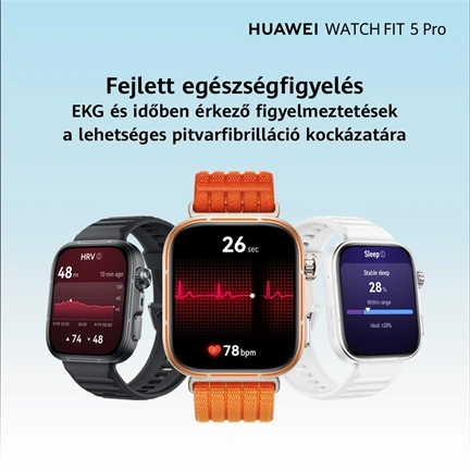 Huawei Watch Fit 5 Pro okosóra, fehér