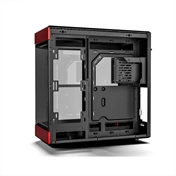 Hyte Y60 Midi Tower, Tempered Glass - Black/Red