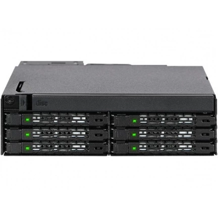 ICY DOCK 6 x 2.5" SAS/SATA SSD/HDD & Ultra Slim ODD Backplane Cage for External 5.25" Bay