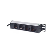 INTELLINET PDU 4x SCHUKO 10" 1U 1,8m Fekete