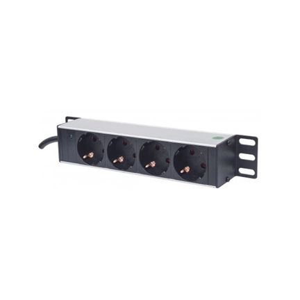 INTELLINET PDU 4x SCHUKO 10" 1U 1,8m Fekete