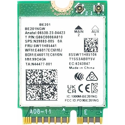INTEL WI-FI 7 BE201 2230 2x2 BE+BT No vPro