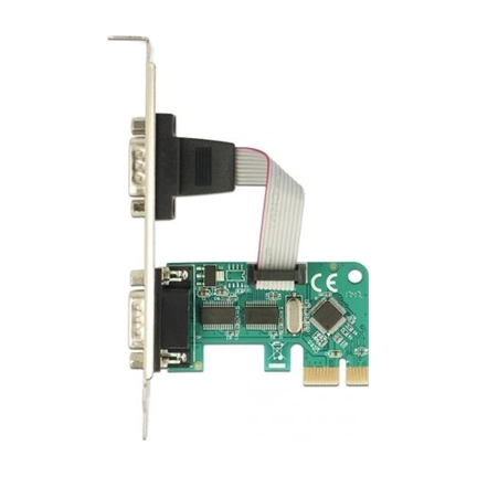 I/O Delock PCI Express-kártya > 2 x Soros RS-232