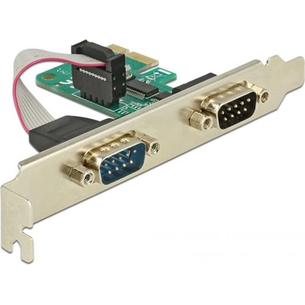 I/O Delock PCI Express-kártya > 2 x Soros RS-232