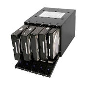 Icy Dock FlexCage MB975SP-B Tray-less 5x3.5" HDD in 3x5.25" Bay SATA Hot Swap Rack / Cage / Module Icy Dock FlexCage MB975SP-B Tray-less 5x3.5" HDD in 3x5.25" Bay SATA Hot Swap Rack / Cage / Module