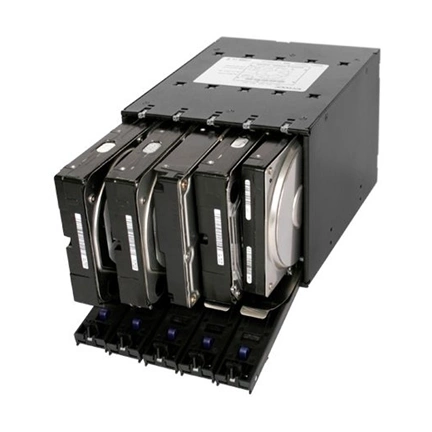 Icy Dock FlexCage MB975SP-B Tray-less 5x3.5" HDD in 3x5.25" Bay SATA Hot Swap Rack / Cage / Module Icy Dock FlexCage MB975SP-B Tray-less 5x3.5" HDD in 3x5.25" Bay SATA Hot Swap Rack / Cage / Module