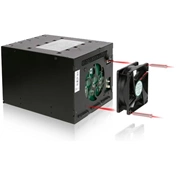 Icy Dock FlexCage MB975SP-B Tray-less 5x3.5" HDD in 3x5.25" Bay SATA Hot Swap Rack / Cage / Module Icy Dock FlexCage MB975SP-B Tray-less 5x3.5" HDD in 3x5.25" Bay SATA Hot Swap Rack / Cage / Module