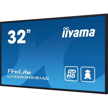 Iiyama ProLite LH3260HS-B1AG professzionális kijelző, LFD 32" FHD VA Android