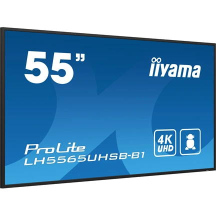 Iiyama ProLite LH5565UHSB-B1 professzionális kijelző, LFD 55" 4K UHD IPS Android