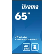 Iiyama ProLite LH6565UHSB-B1 professzionális kijelző, LFD 65" 4K UHD IPS Android