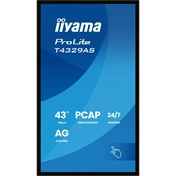 Iiyama ProLite T4329AS-B1AG interaktív PCAP érintőkijelző 43" UHD VA, Android 14