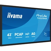Iiyama ProLite T4329AS-B1AG interaktív PCAP érintőkijelző 43" UHD VA, Android 14