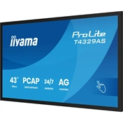 Iiyama ProLite T4329AS-B1AG interaktív PCAP érintőkijelző 43" UHD VA, Android 14