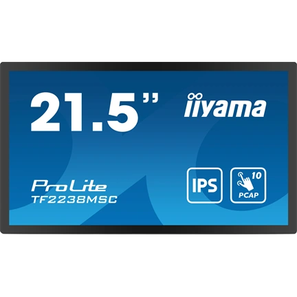 Iiyama ProLite TF2238MSC-B1 érintőkijelző 21,5" FHD IPS, karcálló