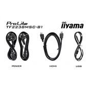 Iiyama ProLite TF2238MSC-B1 érintőkijelző 21,5" FHD IPS, karcálló