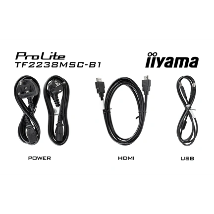 Iiyama ProLite TF2238MSC-B1 érintőkijelző 21,5" FHD IPS, karcálló