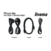 Iiyama ProLite TF3215MC-B2 30 pontos kapacitív érintőképernyős monitor - 32" FHD VA