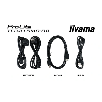 Iiyama ProLite TF3215MC-B2 30 pontos kapacitív érintőképernyős monitor - 32" FHD VA